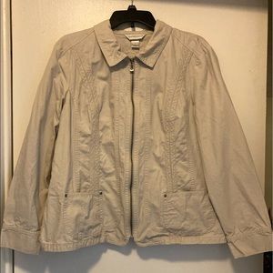 Christopher and Banks Khaki Twill Jacket
